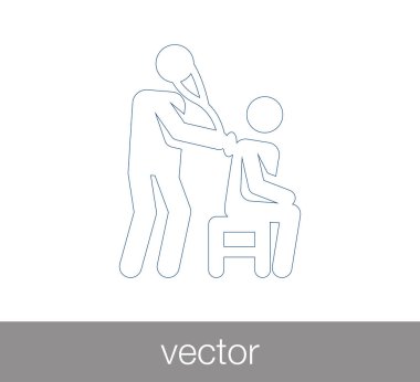 Hasta ve doktor simgesi