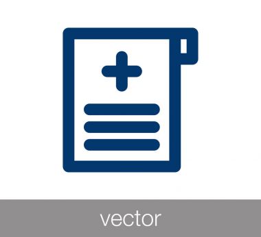 Sağlık dosyası simgesi