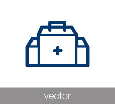 Hastane düz simgesi