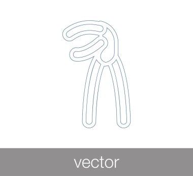 cımbız düz simgesi