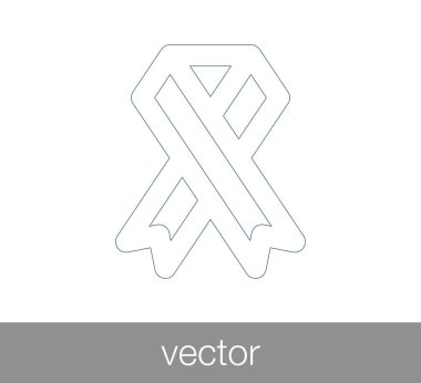 Kurdele düz simgesi