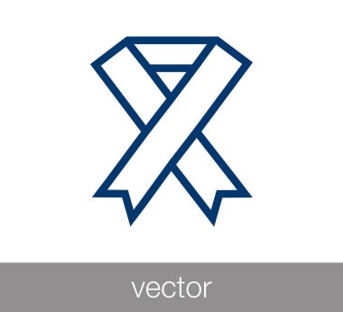 Kurdele düz simgesi