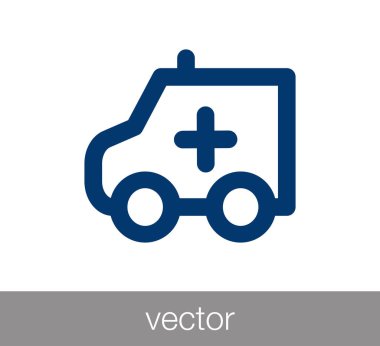 Ambulans simgesi illüstrasyon