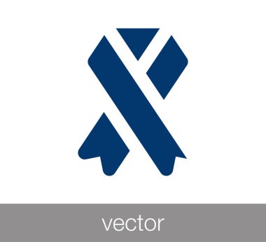 Kurdele düz simgesi