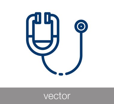 Sağlık stetoskop simgesi