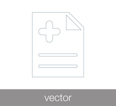 Sağlık dosyası simgesi