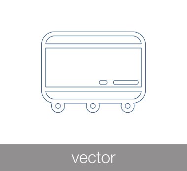 Kimlik kartı rozet simge 