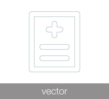 Hastane düz simgesi