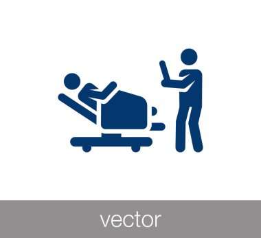 Hasta ve doktor simgesi