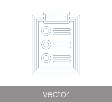 Denetim listesi veya Pano simge