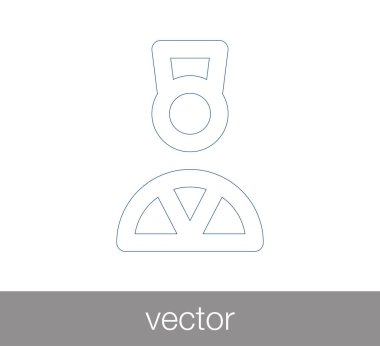 Hemşire düz simgesi