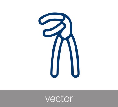 cımbız düz simgesi