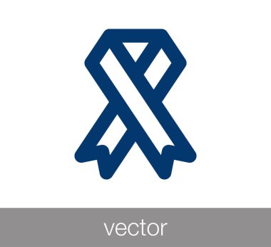 Kurdele düz simgesi