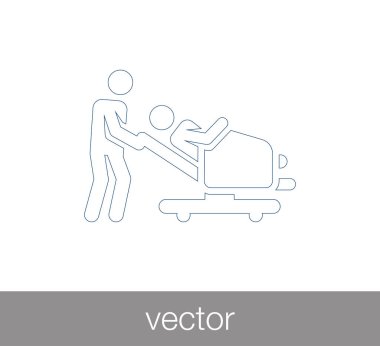 Hasta ve doktor simgesi