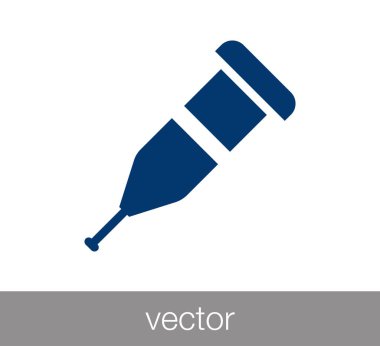 koltuk değneği düz simgesi