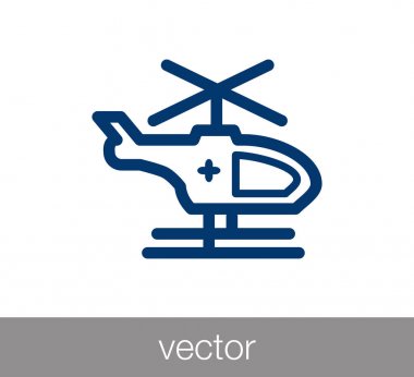 Helikopter ambulans simgesi