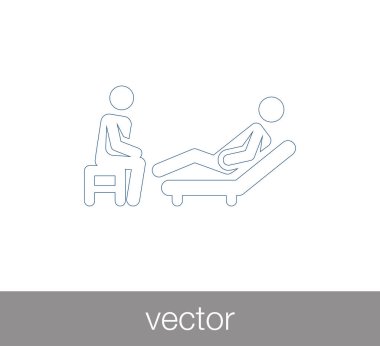 Hasta ve doktor simgesi