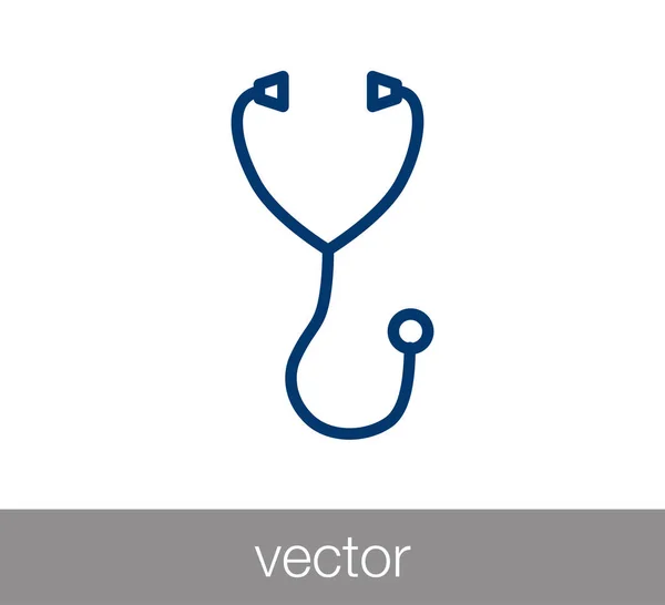 Stethoskop-Ikone — Stockvektor