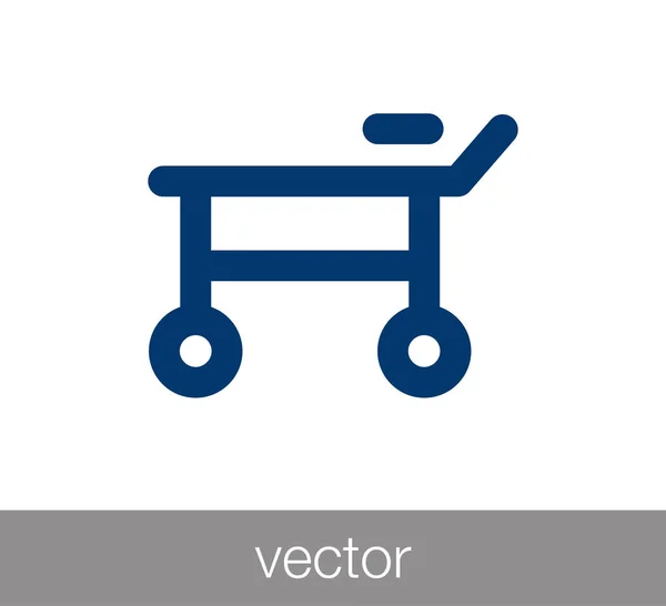 Brancard pictogram illustratie — Stockvector