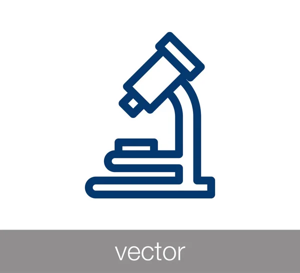 Icono del microscopio científico — Vector de stock