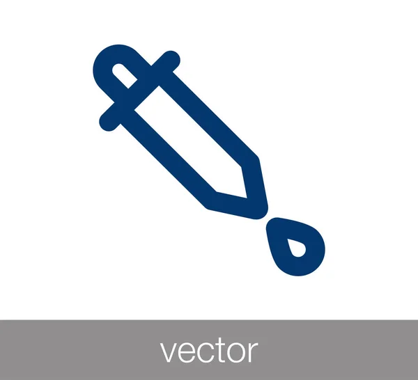 Gotero de sangre icono — Vector de stock