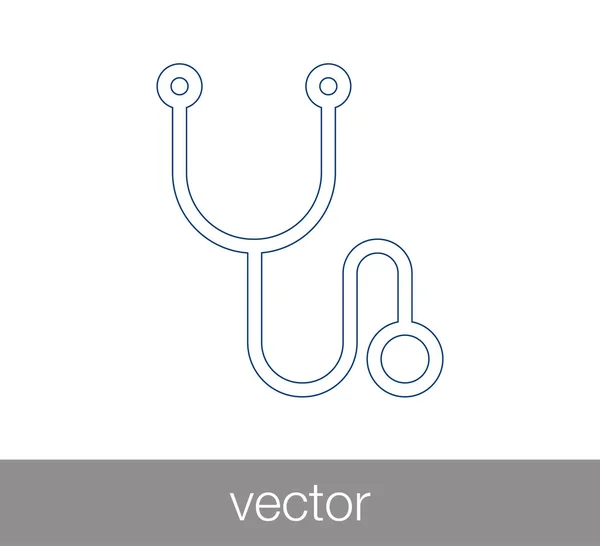 Stethoskop-Ikone — Stockvektor