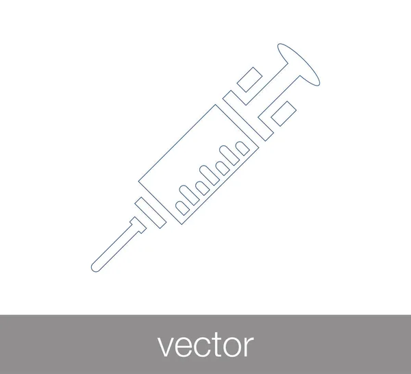 Ícone do sinal da seringa —  Vetores de Stock