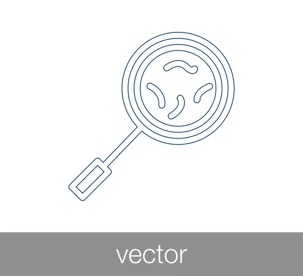Loupe icône signe — Image vectorielle