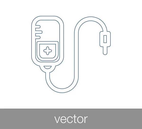 Bluttransfusionsikone. — Stockvektor