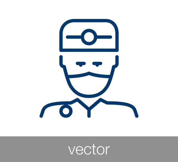 Doctor web ikona — Wektor stockowy