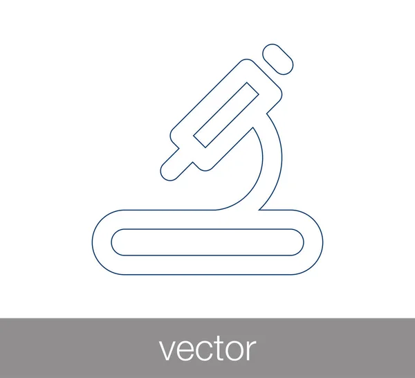 Icono del microscopio científico — Vector de stock