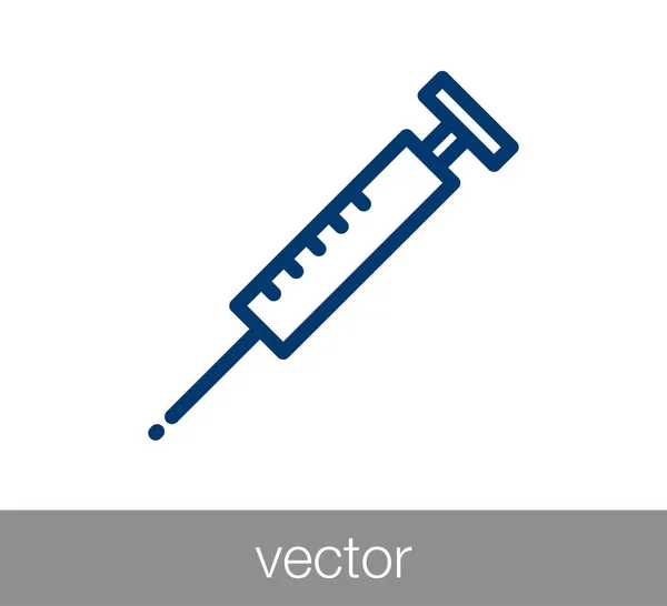 Signo de jeringa icono — Archivo Imágenes Vectoriales