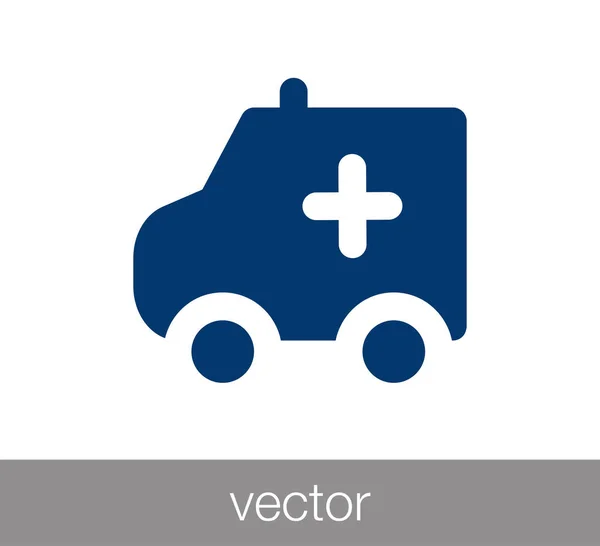Ilustración de ícono de ambulancia — Vector de stock