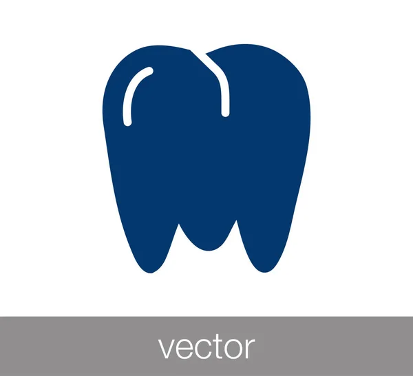 歯の記号アイコン — ストックベクタ