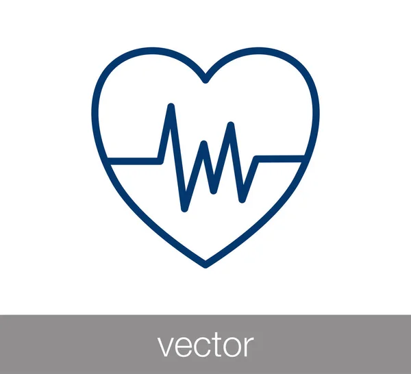 Heart beat icon — Stock Vector