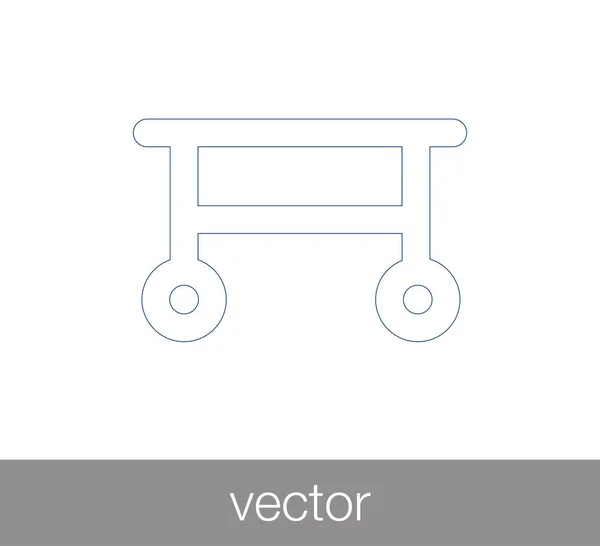 Stretcher icon illustration — Stock Vector