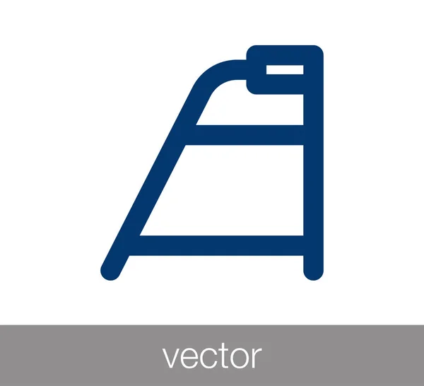 Icono plano muleta — Vector de stock