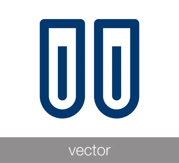 Zkumavky ikona — Stockový vektor