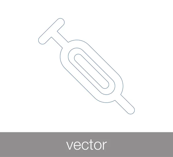 Signo de jeringa icono — Vector de stock