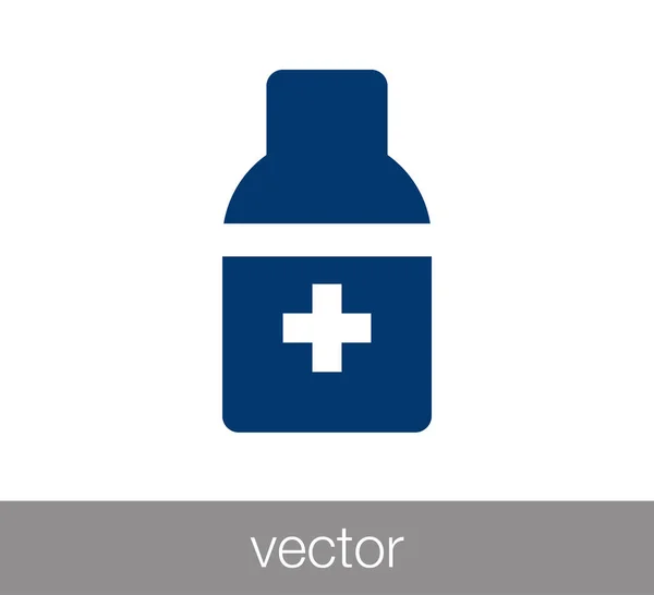 Pills flat icon — Stock Vector