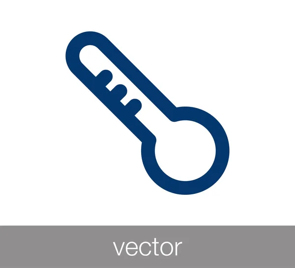 Hőmérő aláírás ikonra — Stock Vector