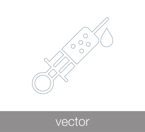 주사기 기호 아이콘 — 스톡 벡터