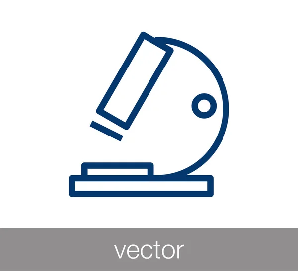 Ícone de microscópio científico — Vetor de Stock