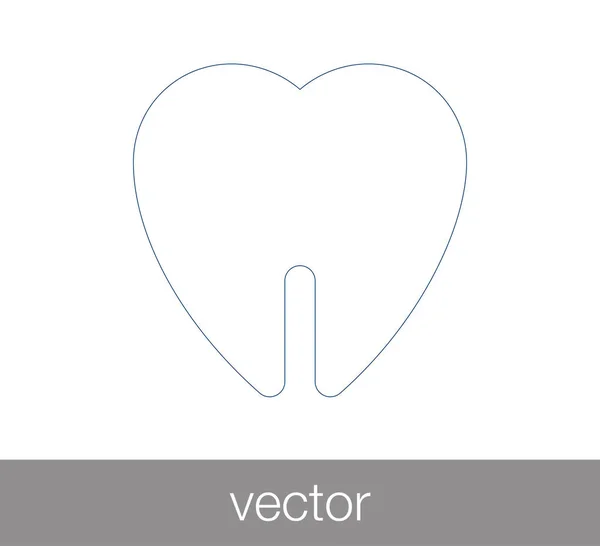 Ícone de sinal de dente —  Vetores de Stock