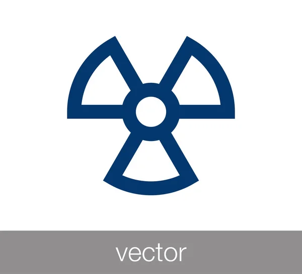 Ícone de sinal de radiação — Vetor de Stock