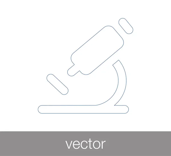 Icona del microscopio scientifico — Vettoriale Stock