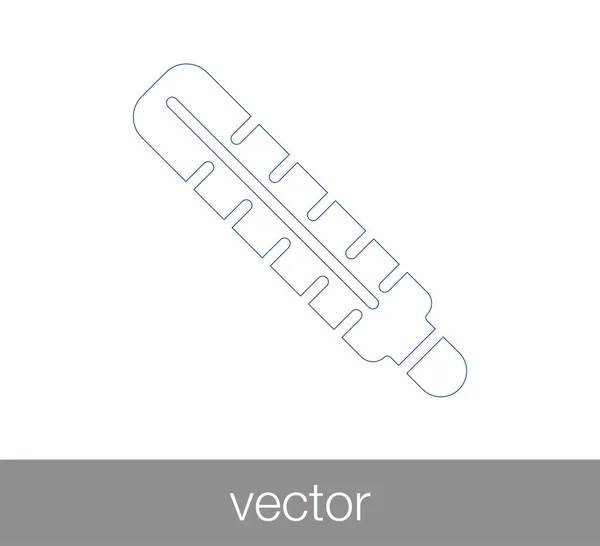 Signo de termómetro icono — Vector de stock