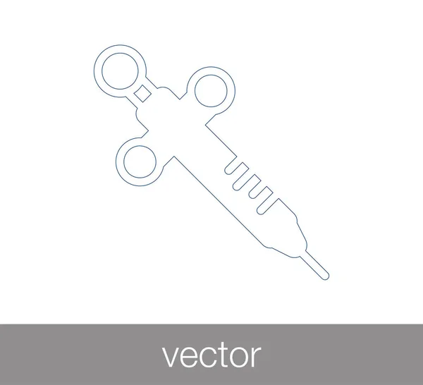 Шприц значок «підпис» — стоковий вектор