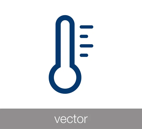 Thermometer teken pictogram — Stockvector