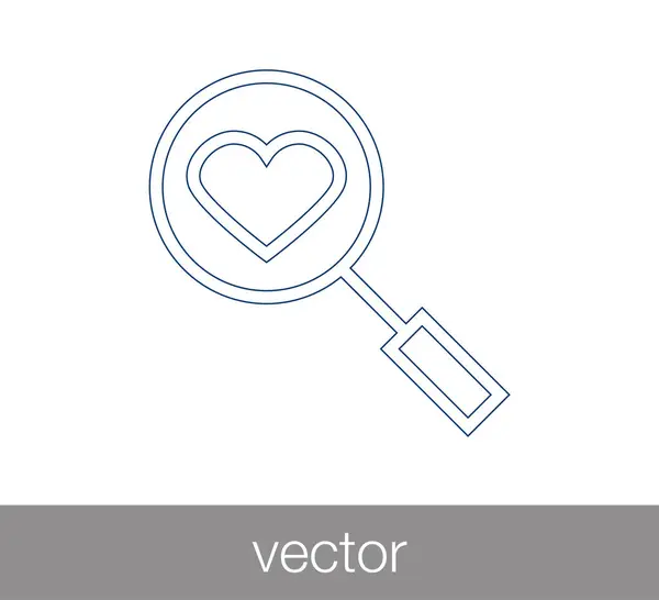 Heart flat icon — Stock Vector